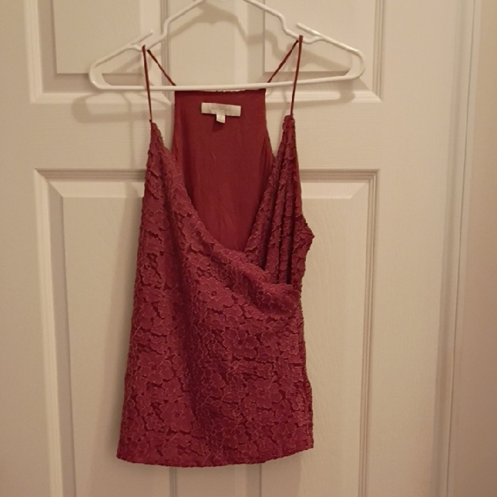 Eri + Ali Lace Ladies Top in Rust